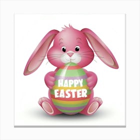 Happy Easter Bunny Canvas Print