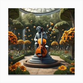Beethoven'S Cello Canvas Print