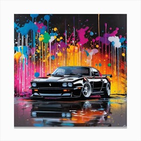 Splatter Car 14 Canvas Print