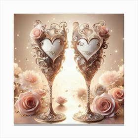 Two Glasses Of Wine Canvas Print