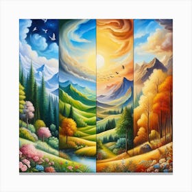 Landscape Painting 3 Canvas Print