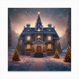 Christmas House 54 Canvas Print