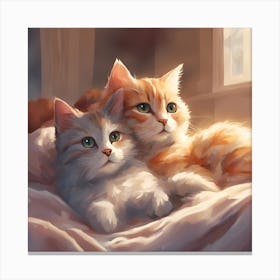 Cute Kittens Canvas Print