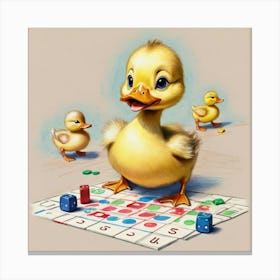 Duck Board Game Canvas Print