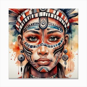 African Woman Canvas Print