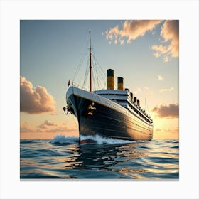 Titanic Cruise Ship Canvas Print