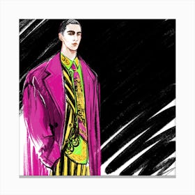 Guy In Versace Canvas Print