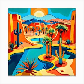 Desert Landscape Canvas Print