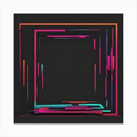 Abstract Square Frame 1 Canvas Print