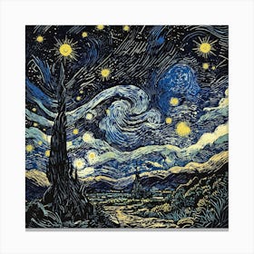 Starry Night 9 Canvas Print