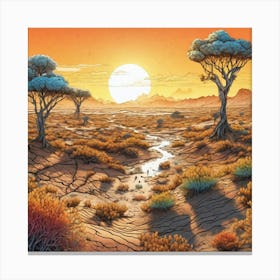 Desert Landscape 38 Canvas Print