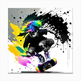 Skateboarder Canvas Print