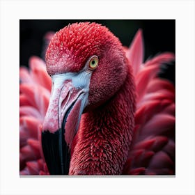 Flamingo Portrait 3 Canvas Print