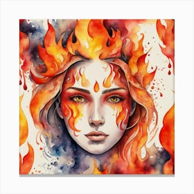 Fire Goddess Canvas Print