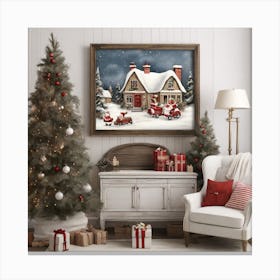 Santa'S Workshop Canvas Print