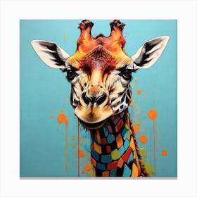 Pop Art graffiti giraffe Canvas Print