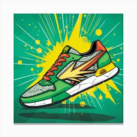 Retro Sneakers Canvas Print