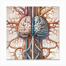 Anatomy Of The Brain 1 Canvas Print