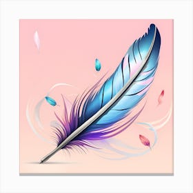 Feather Painting 6 Canvas Print