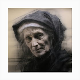 Old Woman Canvas Print