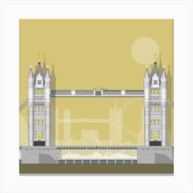 Tower Bridge Gold Canvas Print