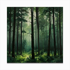 Forest Painting 1 Canvas Print