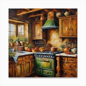 Italian Kitchen Canvas Print