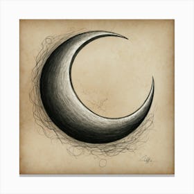 Crescent Moon Canvas Print