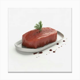 Beef Steak (70) 1 Canvas Print