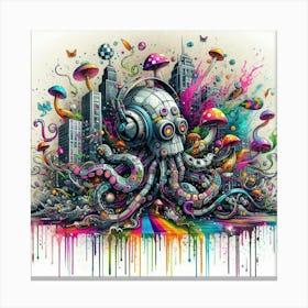 Octopus 26 Canvas Print