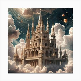 Castle In The Clouds 7 Canvas Print