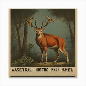 Default Default Vintage And Retro Animal Advertising Aestethic 2 (1) Canvas Print