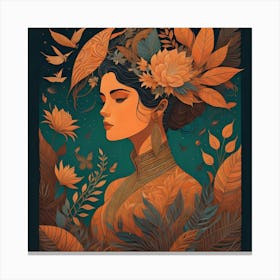 Asian Woman Canvas Print