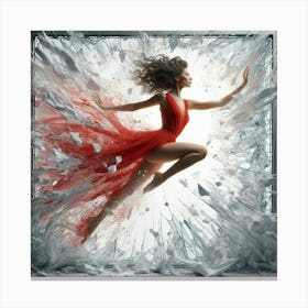 Dancer In Red Canvas Print