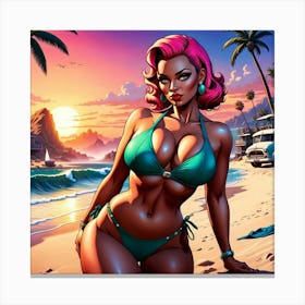 Sexy Bikini Canvas Print