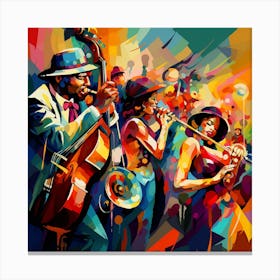 Jazz Musicians 11 Canvas Print