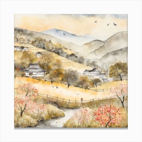 Japanese Landscape Painting (13) 1 Canvas Print
