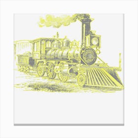 Vintage Steam Train Railway Locomotive Canvas Print