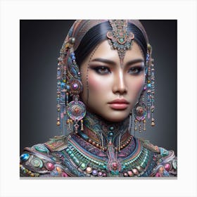 Asian Woman Canvas Print