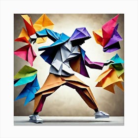 Origami Dancer 144 Canvas Print