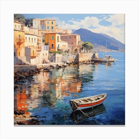 Pastel Perspectives: Coastal Charm Canvas Print