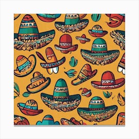 Mexican Hats 6 Canvas Print