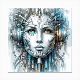 Futuristic Woman 2 Canvas Print