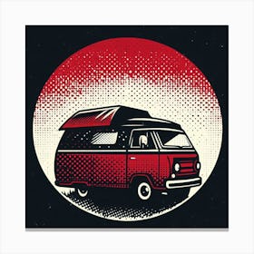 Retro Camper Van 6 Canvas Print