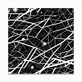 Abstract Black And White Background Canvas Print