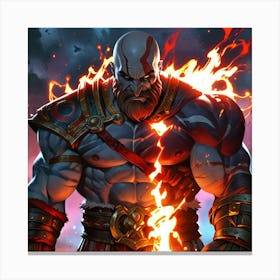 God Of War 10 Canvas Print