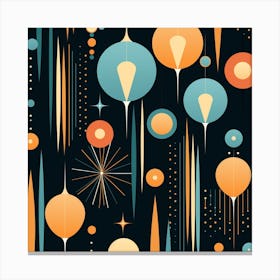 Retro Background Vector Canvas Print