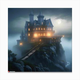 Haunted House 1 Canvas Print