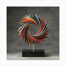 Spiral Sculpture 22 Canvas Print
