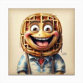 Waffle Head 1 Canvas Print